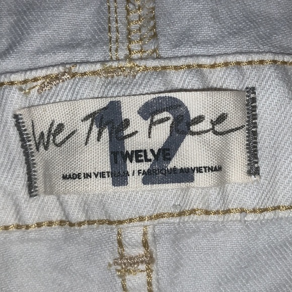 Free People We the Free Sunkissed Denim Short Overalls 12 - Picture 4 of 11